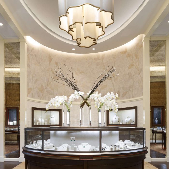 Dhamani 1969 jewelry store at The Dubai Mall.  Designed by Callison LLC.